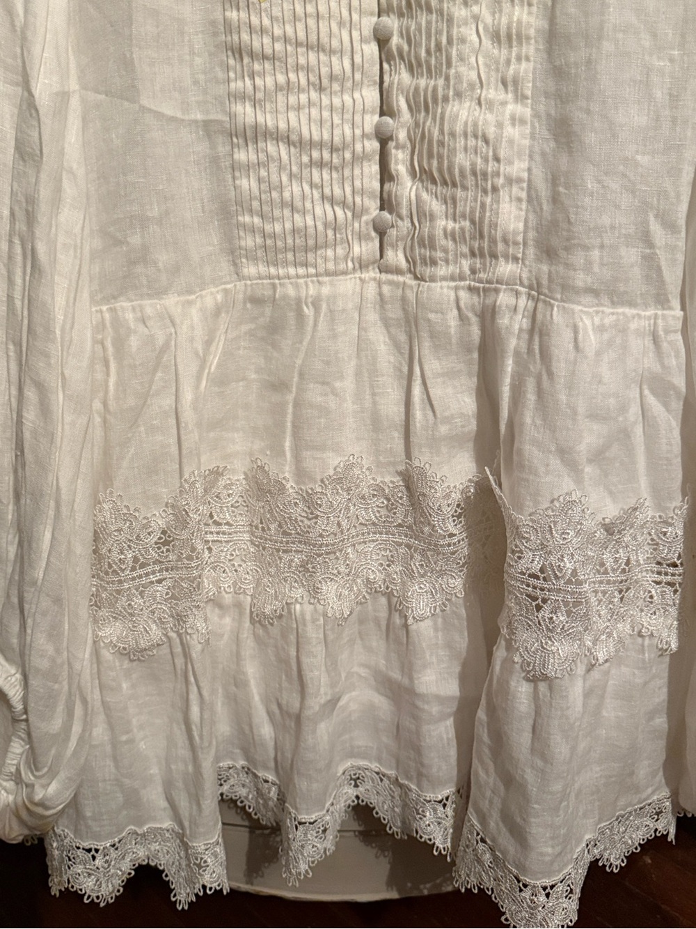 Bardot Antonia Lace Trim Linen Mini Dress XXL - Picture 8 of 13